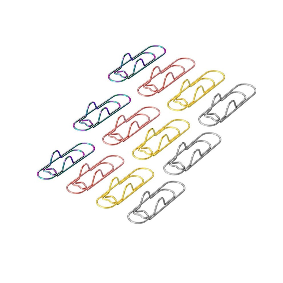 Photos - Nail / Screw / Fastener Zandona Paper Clip Pen Holder, Metal Pen Clips for Notebook - 12 Pcs Colorful Paper Clip Pen Holder Planner Accessories 