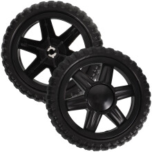 BESTYASH2 pezzi Ruote in plastica facili da installare per carrelli della spesa, ricambio per carrelli pesanti