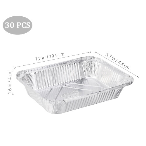 Disposable Aluminum Drip Pan for Indirect Cooking 30 pcs 1