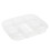 Vassoio diviso con coperchio – Contenitore riutilizzabile per verdure/pasti/spuntini, compatibile con Lunch & Storage 2