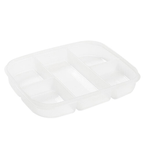Vassoio diviso con coperchio – Contenitore riutilizzabile per verdure/pasti/spuntini, compatibile con Lunch & Storage 1