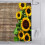 Rustic Sunflower Shower Curtain with 12 Hooks 1