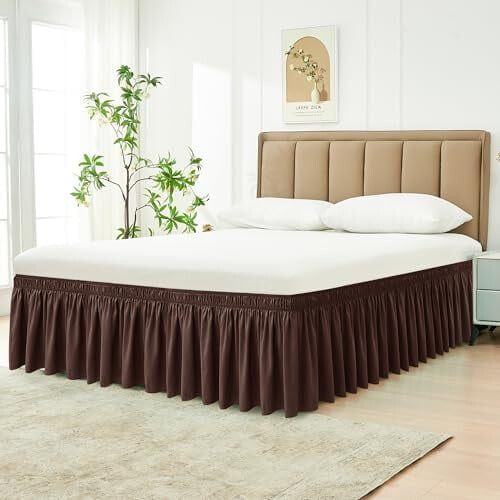 Rundum-Bettrock Queen 12" Fall Polyester Rüschen 1