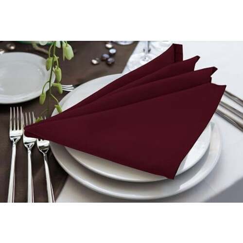 Vita polyesterservetter 17x17 tum (24-pack) 1