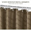 Cortina de chuveiro boho extra longa, tecido trançado 84 polegadas cáqui, 72x84 polegadas, com estampa chevron moderna e elegante, texturizada e 7