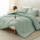 Sage Green King Comforter Set Down Alternative 3-Piece 1