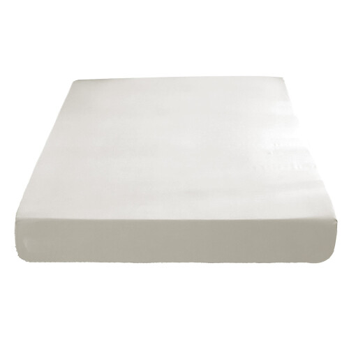 Set di copriletto e lenzuolo con angoli in cotone, bianco, singolo 1