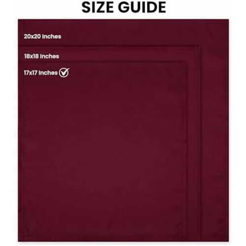 Vita polyesterservetter 17x17 tum (24-pack) 2