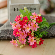 Arranjos de flores artificiais de seda para primavera e verão, flores falsas de plástico para decoração de casa, jardim e casamentos, presentes