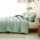 Sage Green King Comforter Set Down Alternative 3-Piece 5