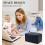 Rectangular PU Leather Tissue Box Cover Navy Blue 5