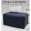 Rectangular PU Leather Tissue Box Cover Navy Blue 2