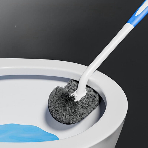 Gerillte Toilettenbürste mit langem Griff 2