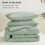 Saliegroene kingsize microvezel dekbedset 3