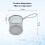 Buckingham Stainless Steel Round Mini Basket with Sturdy Handle 2