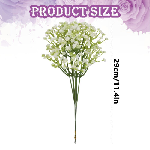 Artificial Baby's Breath Bouquet White & Green 2