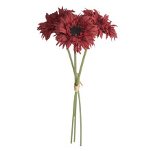 Boeket Rood - Leafforme5 Stuks Zonnebloemen Kunstbloemen Lange Stelen Zonnebloem Arrangement Herfst Kunstbloemen Decoraties voor Thuis Bruiloft