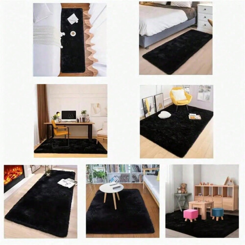 Χαλί Ultra Plush Shag, Πλένεται στο πλυντήριο και Αντιολισθητικό για Άνεση Ξυπόλυτου 2