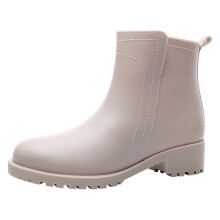 Stivali da neve da donna, stivali da pioggia antiscivolo, scarpe da acqua in gomma per esterni, scarpe autunnali e invernali, Natale