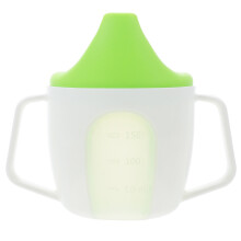 Bicchiere per l'acqua per neonati, bicchiere con beccuccio per l'apprendimento dell'acqua, bicchiere per l'acqua per bambini con scala graduata,