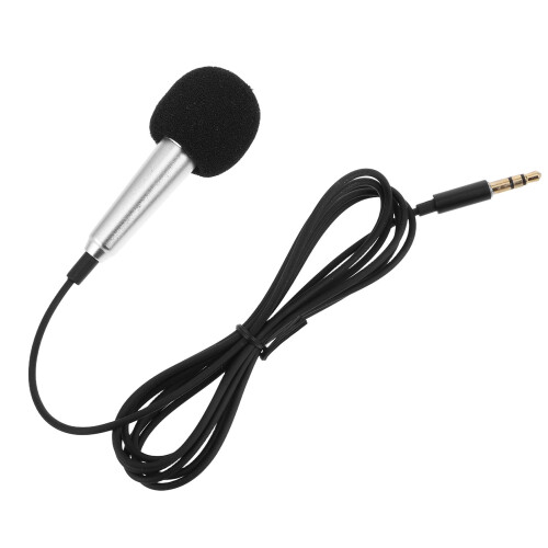 Mini metallic condenser mic with 3.5mm plug