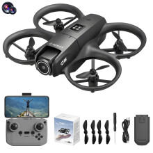 180 elektrisch verstelbare cameradrone met dubbele lenzen, ledverlichting en obstakeldetectie (RC-quadcopter) voor piloten.
