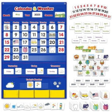 Calendario y tabla de bolsillo del tiempo, organizador para el aula, 149 piezas