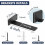 6-inch Heavy Duty Floating Shelf Brackets (4 Pack), Black 4