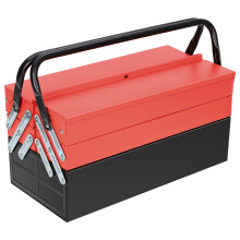 Heavy Duty 3 Tier 5 Tray Metal Cantilever Tool Box Professional Storage Case