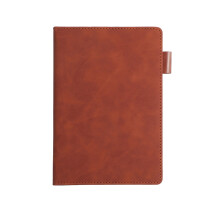 Hardcover leren notitieboek A5, blanco, 200 pagina's, 100 g/m² dik papier, geen doordrukken, ongelijnd schetsboek voor schrijven, tekenen, werk,