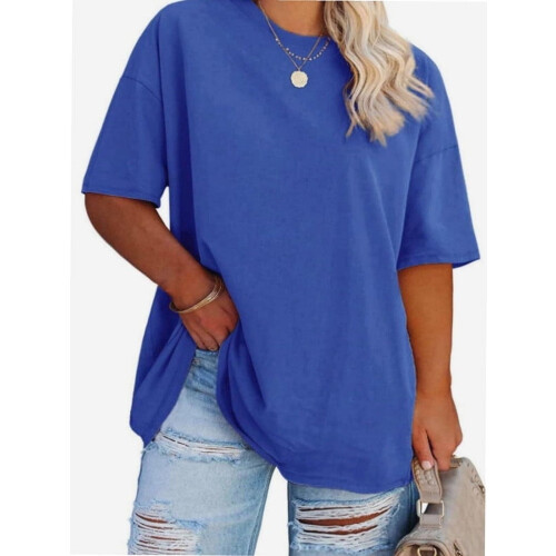 Γυναικεία μπλουζάκια μεγάλων μεγεθών, oversized μπλουζάκια, καλοκαιρινά τοπ με μισά