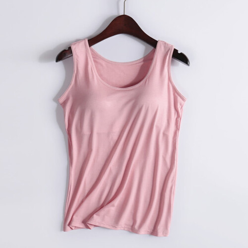 Tanktop mit integriertem BH, Sommertop für Damen, Basic-Sporttop 2