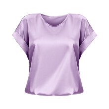 Camisetas de manga corta elegantes e informales de verano para mujer, cuello redondo, satén de seda, blusas de negocios para la oficina, camisetas