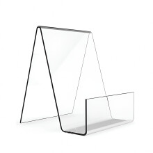 Suporte de acrílico para exibição – Cavalete de mesa triangular, transparente