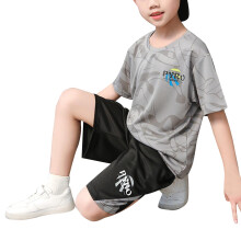 Tumling Baby Børn Drenge Tøj Sommer Sommer Nyt Børne Sportssæt Drenge Wicks Sweat Kortærmede Shorts Todelt Basketballsæt Med Lommer