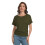 Womens Short Sleeve Boat Neck Side Shirring Dolman Drape Top 3