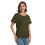 Womens Short Sleeve Boat Neck Side Shirring Dolman Drape Top 2