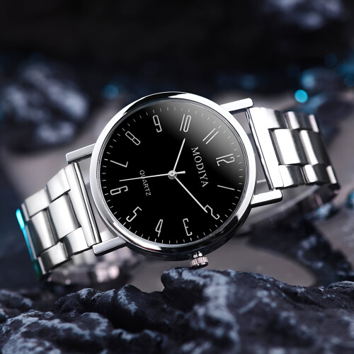 DESIGNICE Herreur Herremode Rustfrit Stål Kronograf Armbåndsure, Rustfrit Stål Rem Ur til Herrer