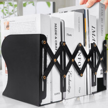 Robuste, verstellbare Buchstützen, dekorativer Buchhalter aus Metall für Regale und Schreibtische – kompatibel mit Standardbüchern