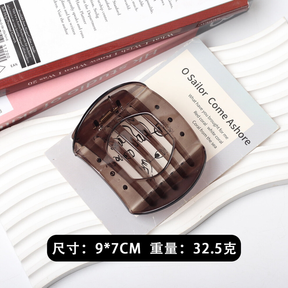 PC flat round hairpin shark clip for women 1 piece