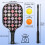 Σετ κουπιών Pickleball από fiberglass με λουλούδια, 2 μπάλες και τσάντα, συμβατό με παιχνίδι 4