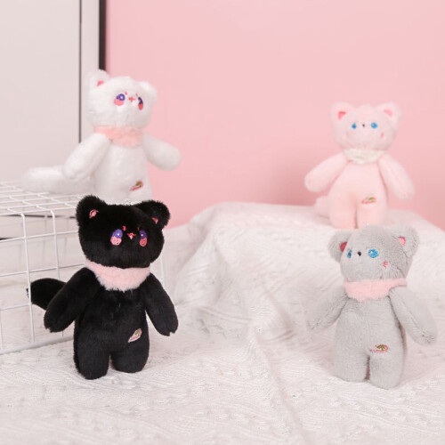 Λούτρινο κρεμαστό κόσμημα κούκλας Kawaii γάτα μπρελόκ βελούδινο παιχνίδι 1