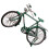 Bicicleta em miniatura de ferro verde para decoração de casa, brinquedo de ciclismo leve e 19 cm (7,5 polegadas). 6