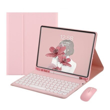 Étui clavier Bluetooth avec souris compatible avec iPad Air 4 (10,9 pouces, 2020) - Protection et productivité optimales