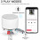 Bærbar Bluetooth-høyttaler, hvit 3