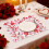 Heart-shaped polyester placemat for Valentine's Day, 5