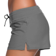 UTTOASFAY Dambyxor Baddräktsshorts Tankini Badbyxor Plus Size Boardshorts Badshorts Grå 8(L)
