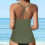 Γυναικείο σετ μπικίνι Tankini με ψηλή μέση, push-up ενισχυμένο σουτιέν και τιράντες. 2