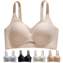 Sutiãs sem costura para mulheres, sutiãs femininos, sutiã feminino com aderência de silicone e bojos moldados, fino e sem costura para