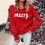 Women's Christmas Sweater Long Sleeve Crewneck Pullover 4